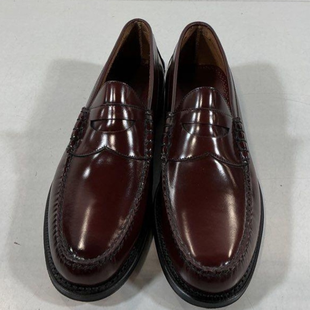 NEW!! Men’s Johnston & Men’s Classic Burgundy Leather Penny Loafers Size 11.5B